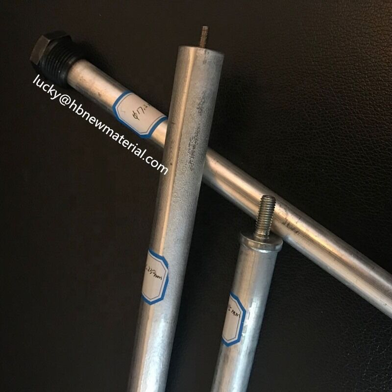 Varillas de ánodo de magnesio de 100 200 500 mm de longitud o personalizadas, con buena conformabilidad y excelente resistencia a la corrosión