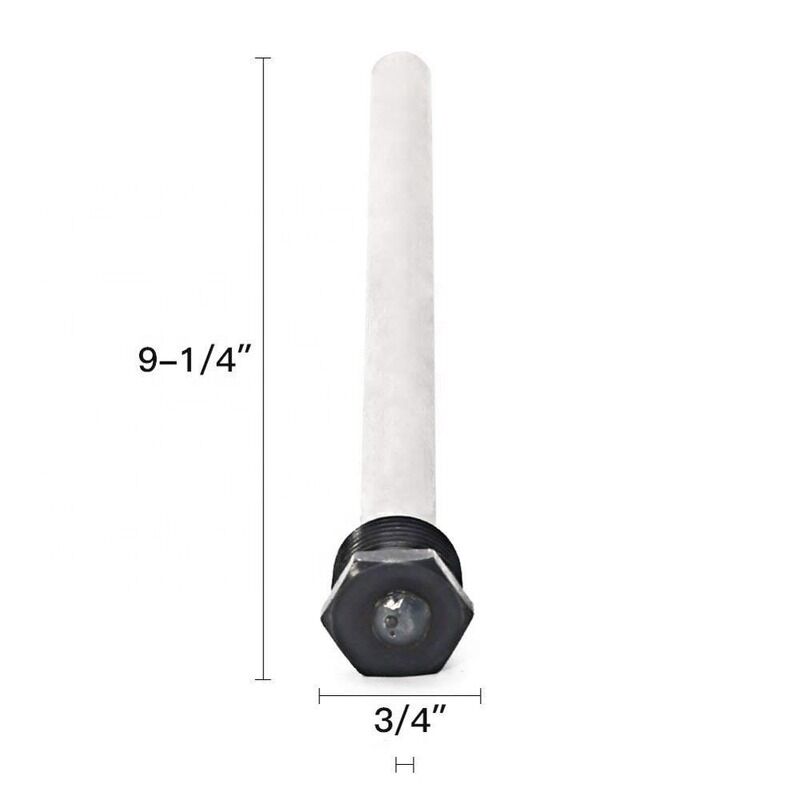 18 mm de diámetro 350 mm de longitud Compacto Combo Magnesio varilla de ánodo para la protección del punto de uso del calentador