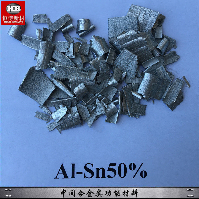 Virutas de aleación maestra de aluminio y estaño AlSn50% para refinamiento de grano y propiedades mejoradas de aleaciones de aluminio